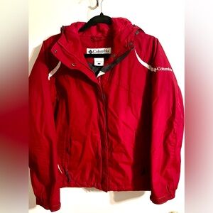 Columbia Women's Vibrant Red Jacket-Coat-Size Small